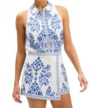 NEW ALLISON solenne tank top in porcelain print